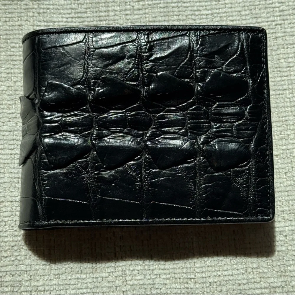 Bi-Fold Authentic Crocodile Leather Wallet 1C
